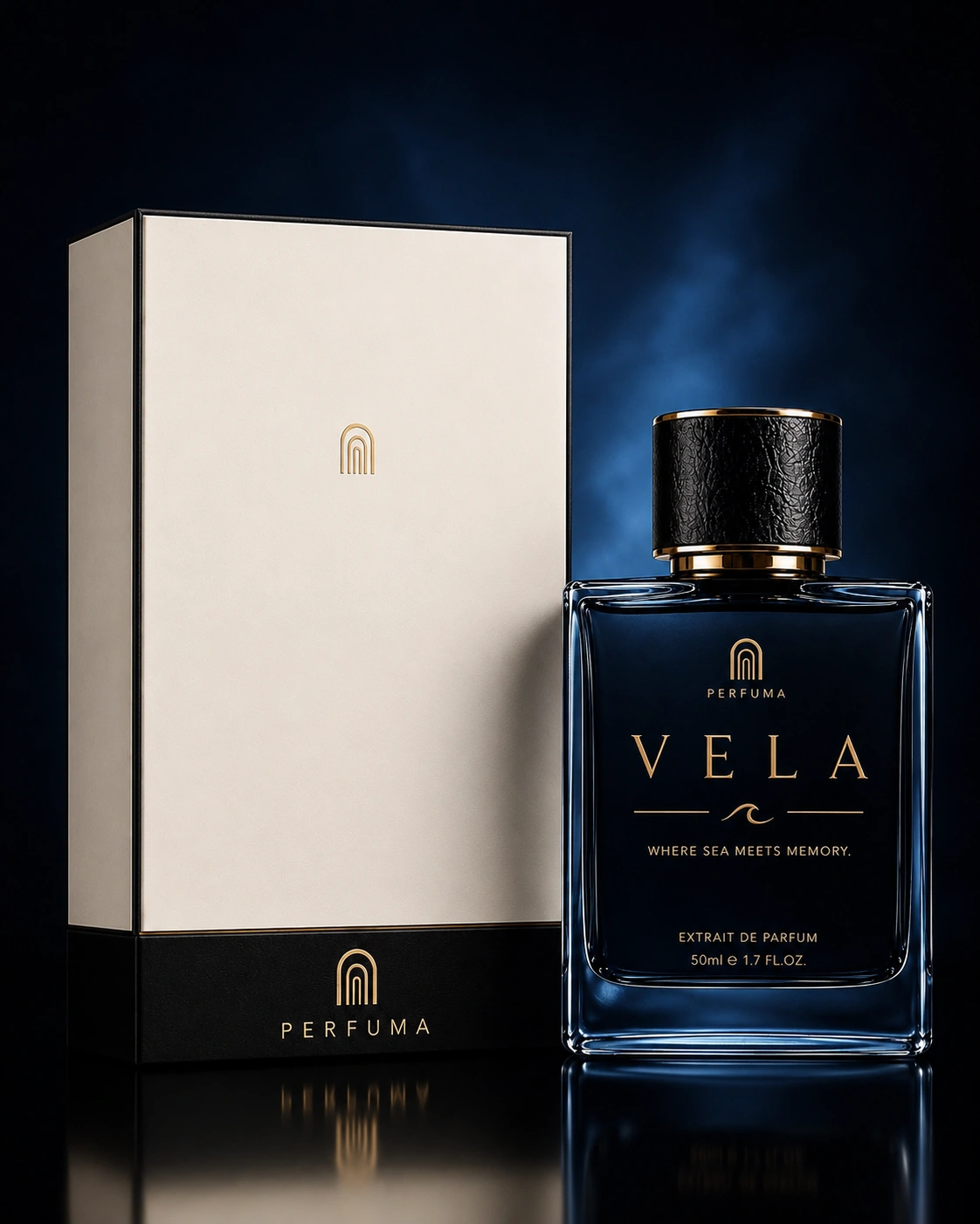 VELA PERFUMA bottle and box
